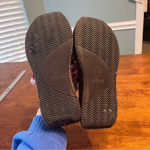 Volatile Brown Raffia wedge sandals size 9.5 - Picture 9 of 11